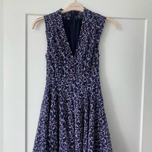 French Connection Skater A line Fit and Flare Summer Dress Purple (lilac) - XS